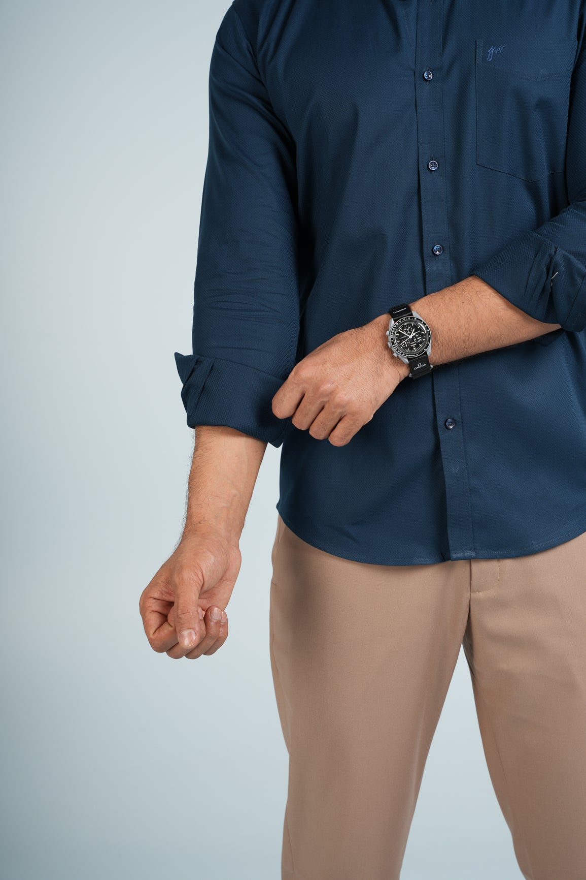 Luxury Dobby - Electric Blue