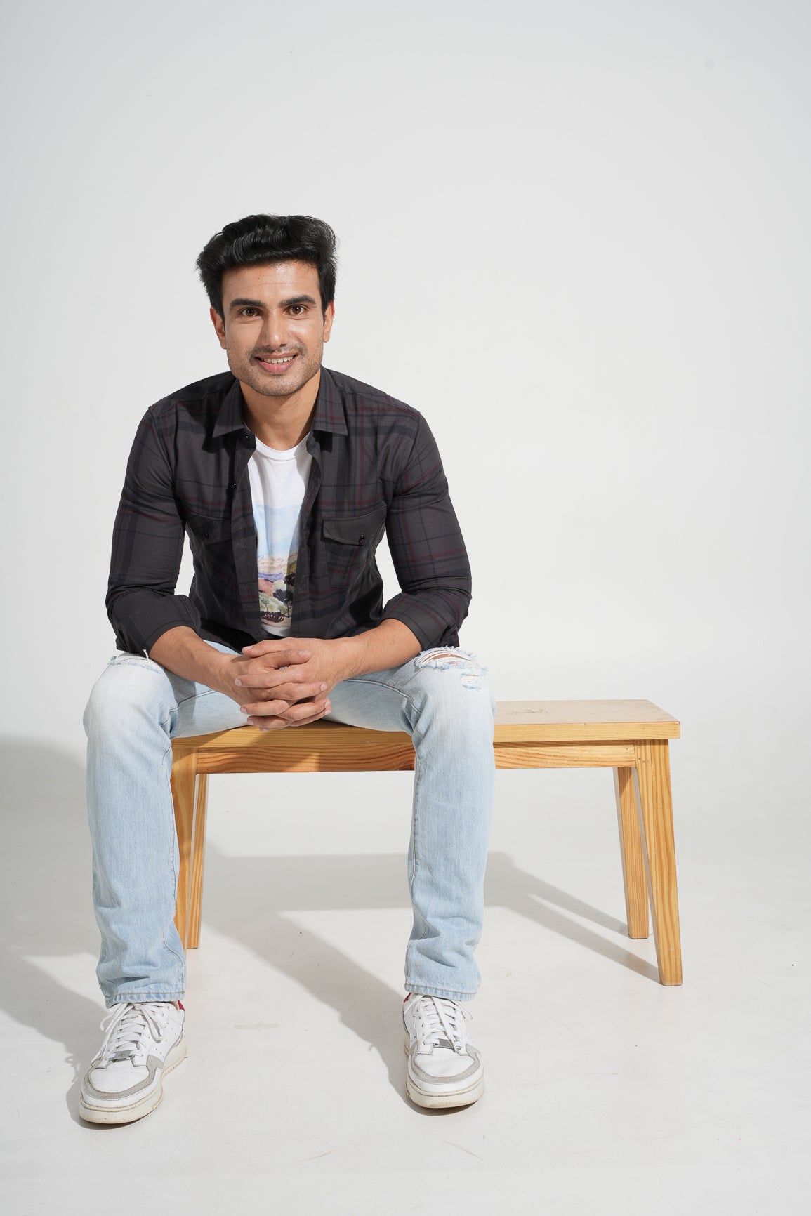 Deneb - Casual Double Pocket Slim Fit Shirt