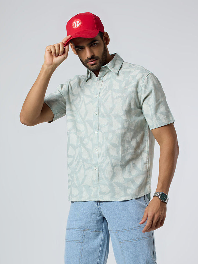 Delta Half-Sleeves shirt - Green