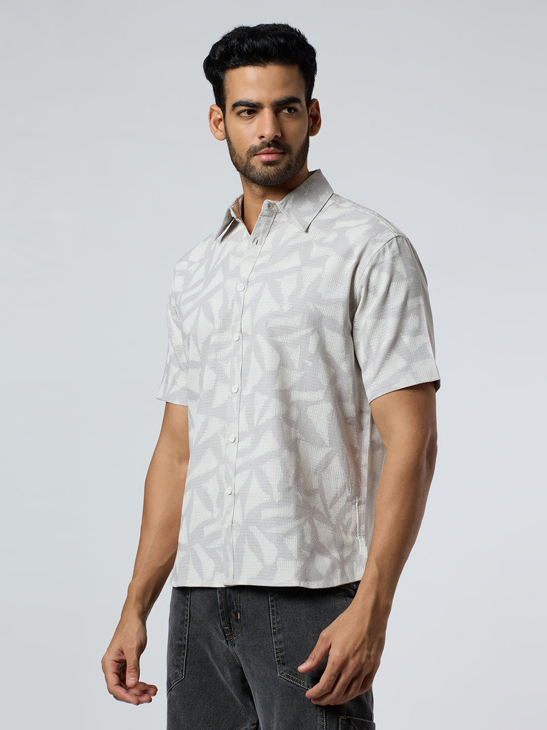 Delta Half-Sleeves shirt - Grey