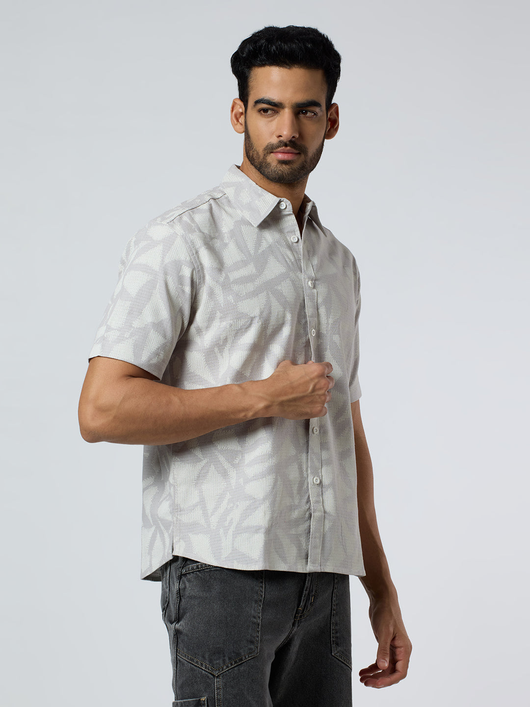 Delta Half-Sleeves shirt - Grey