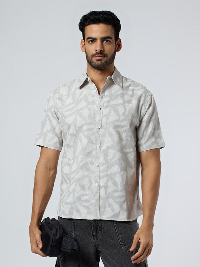 Delta Half-Sleeves shirt - Grey