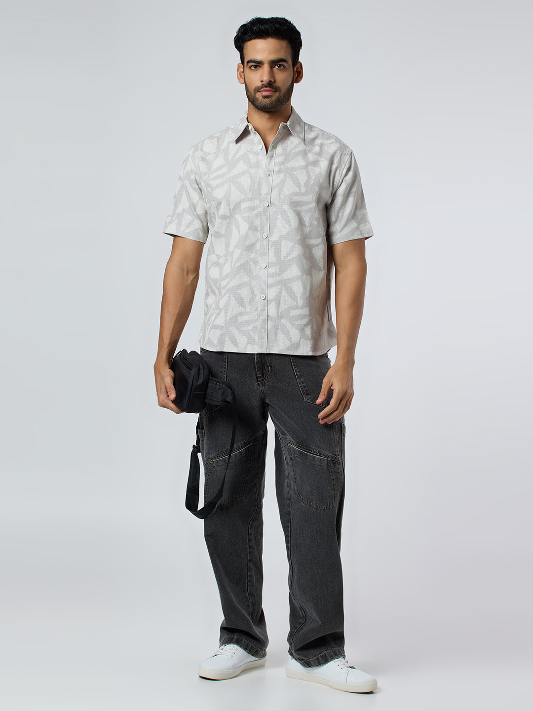 Delta Half-Sleeves shirt - Grey