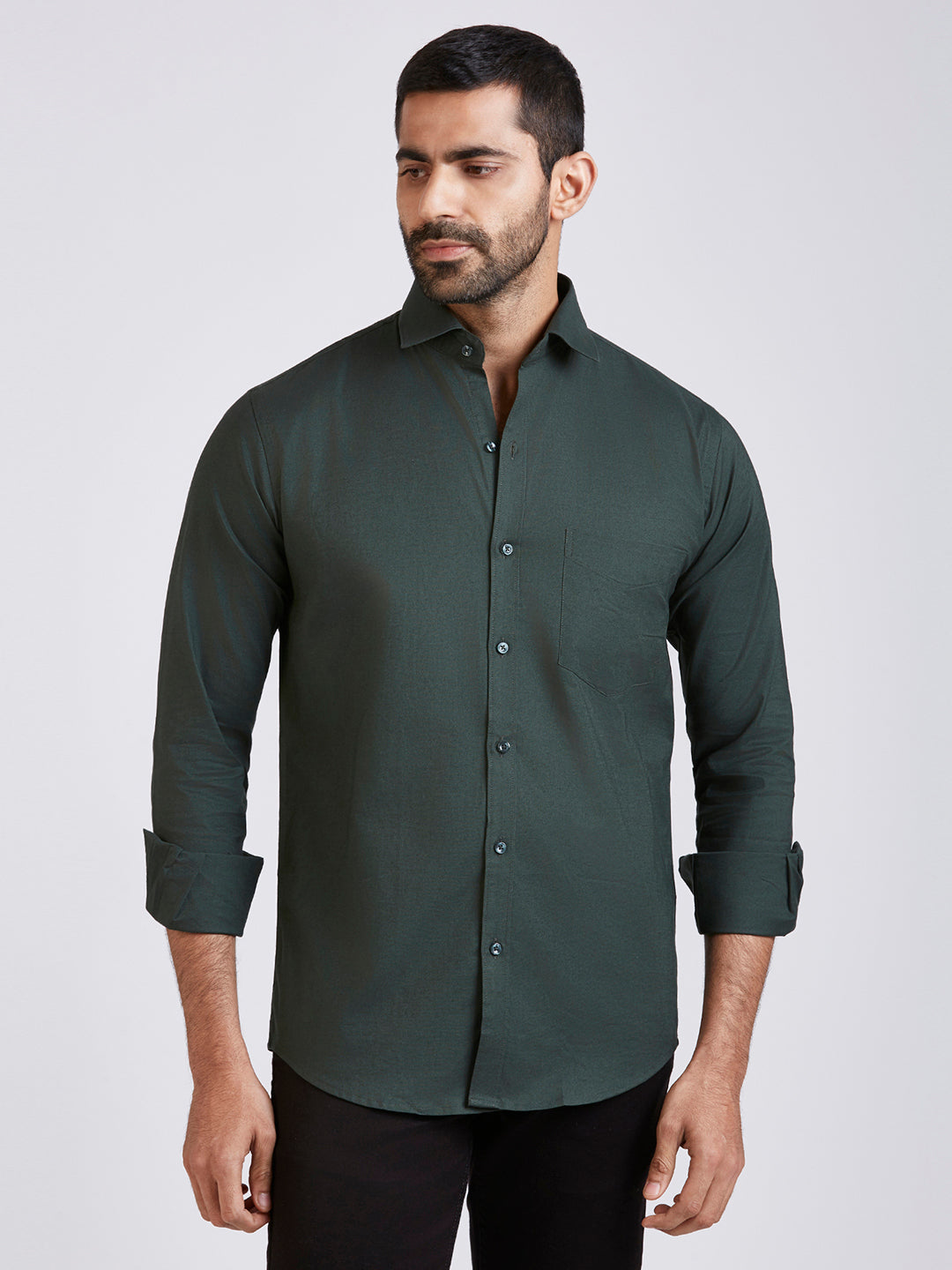 Tuscany Green - Oxford slim fit shirt