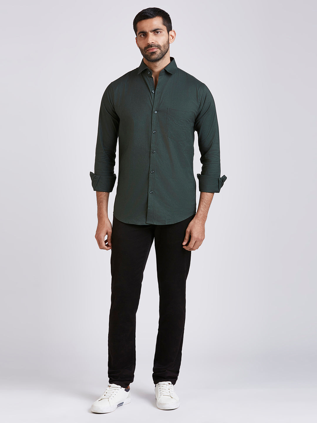 Tuscany Green - Oxford slim fit shirt