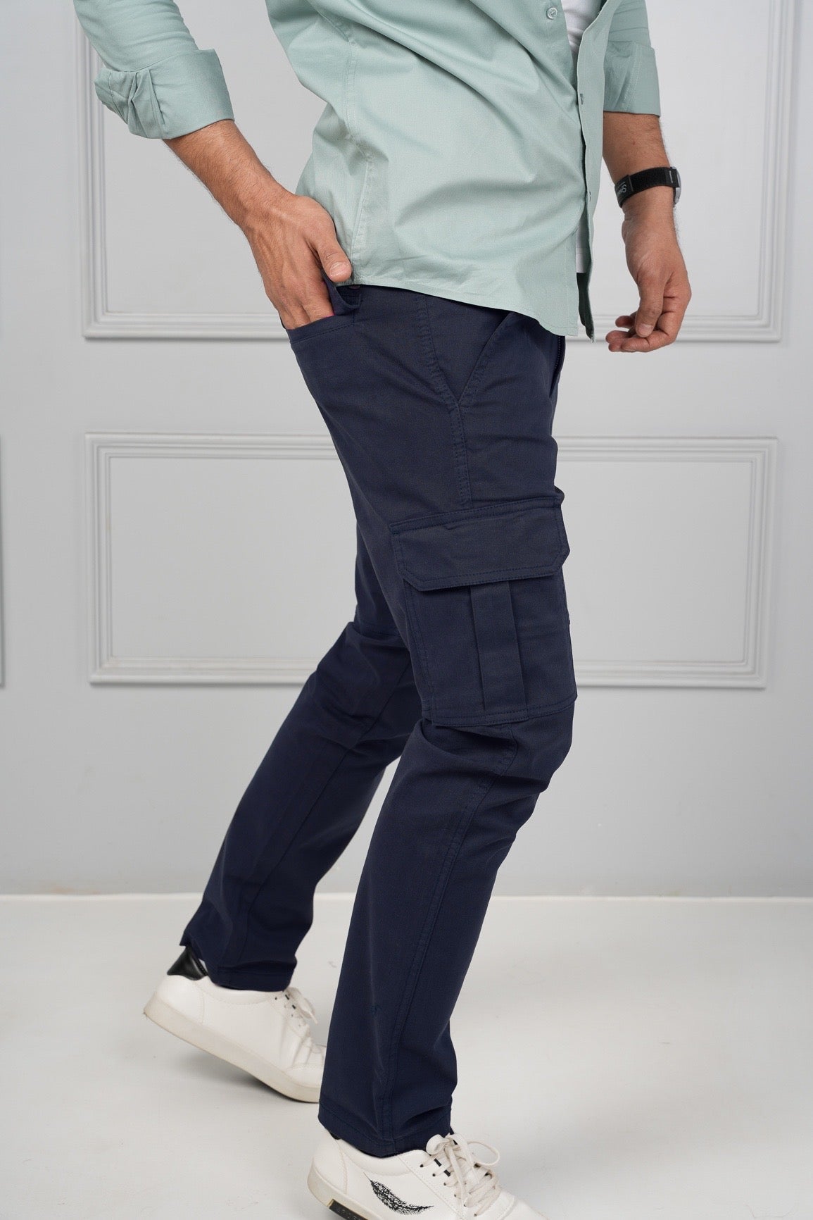 Essentials Cargo Pants - Navy Blue