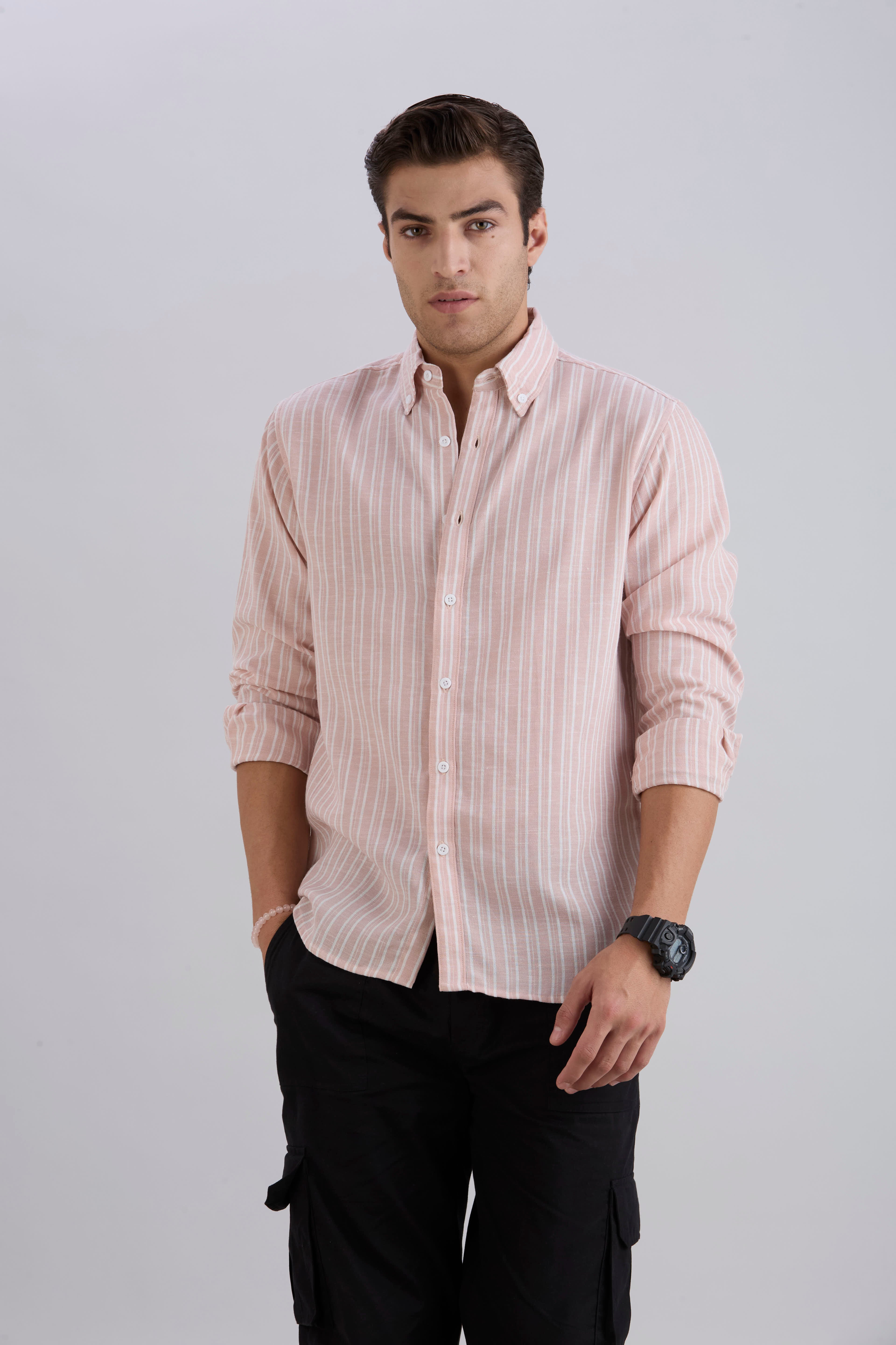 Horizon Stripes Shirt - Pink