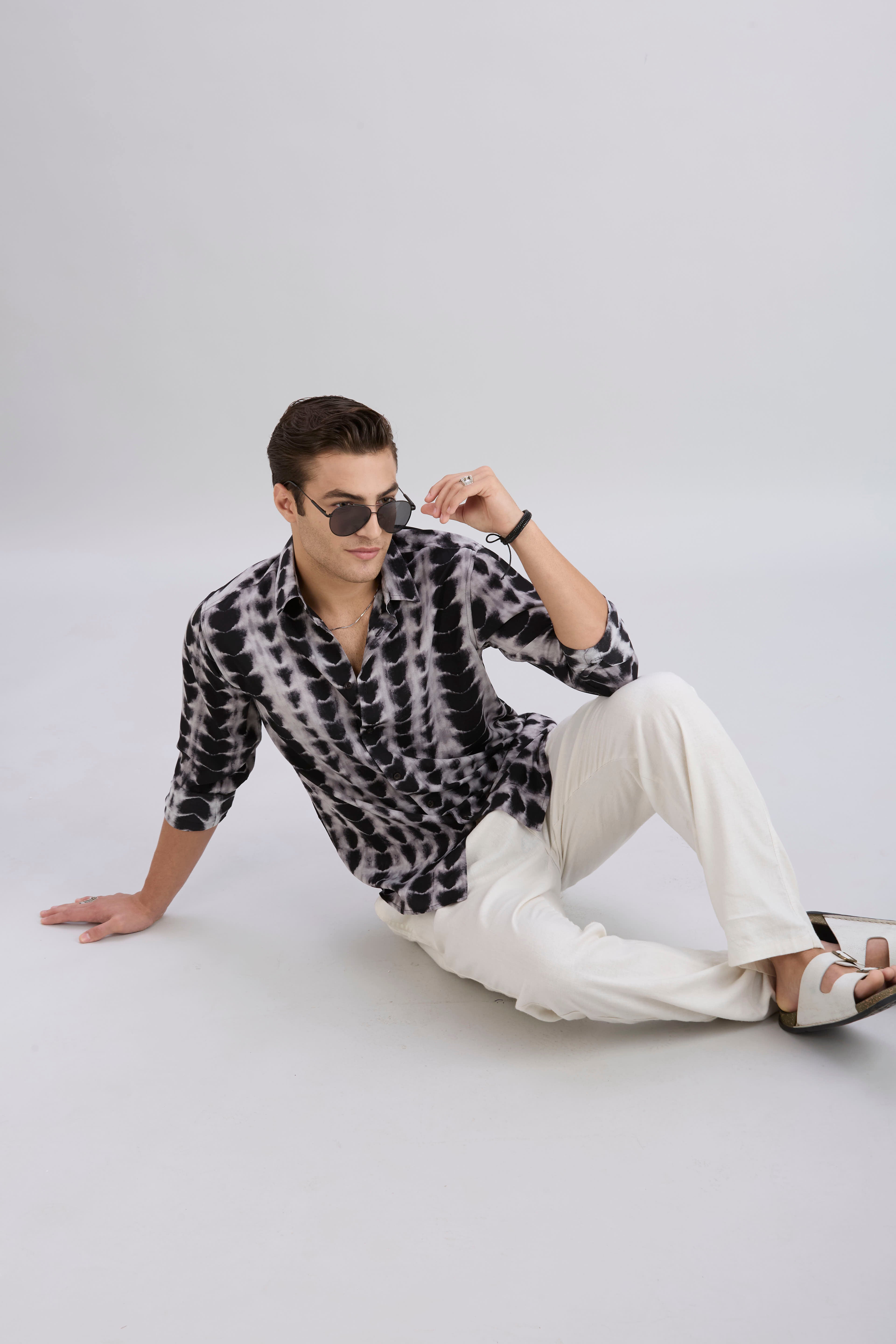 Scales Printed Shirt - White