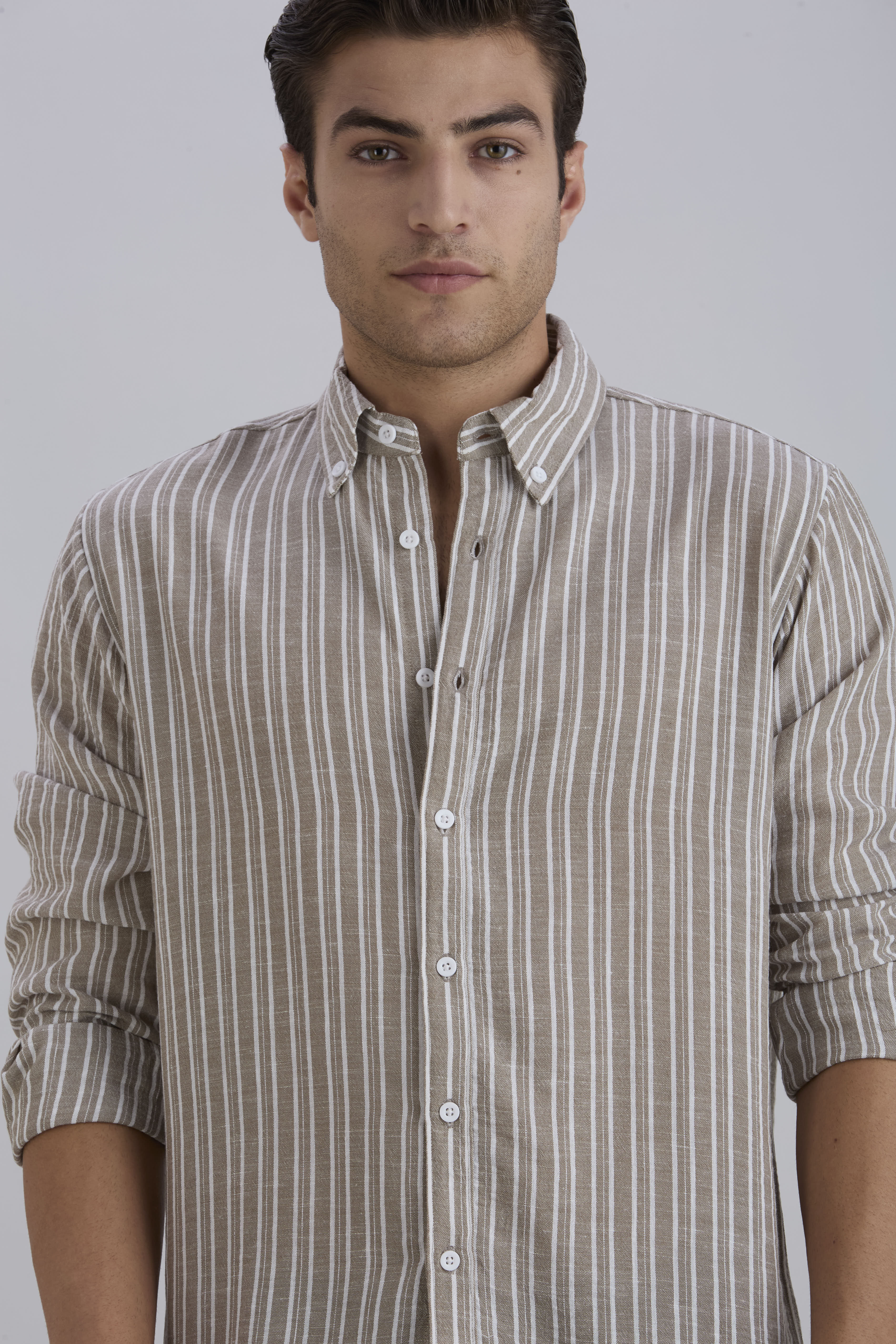Horizon Stripes Shirt - Brown