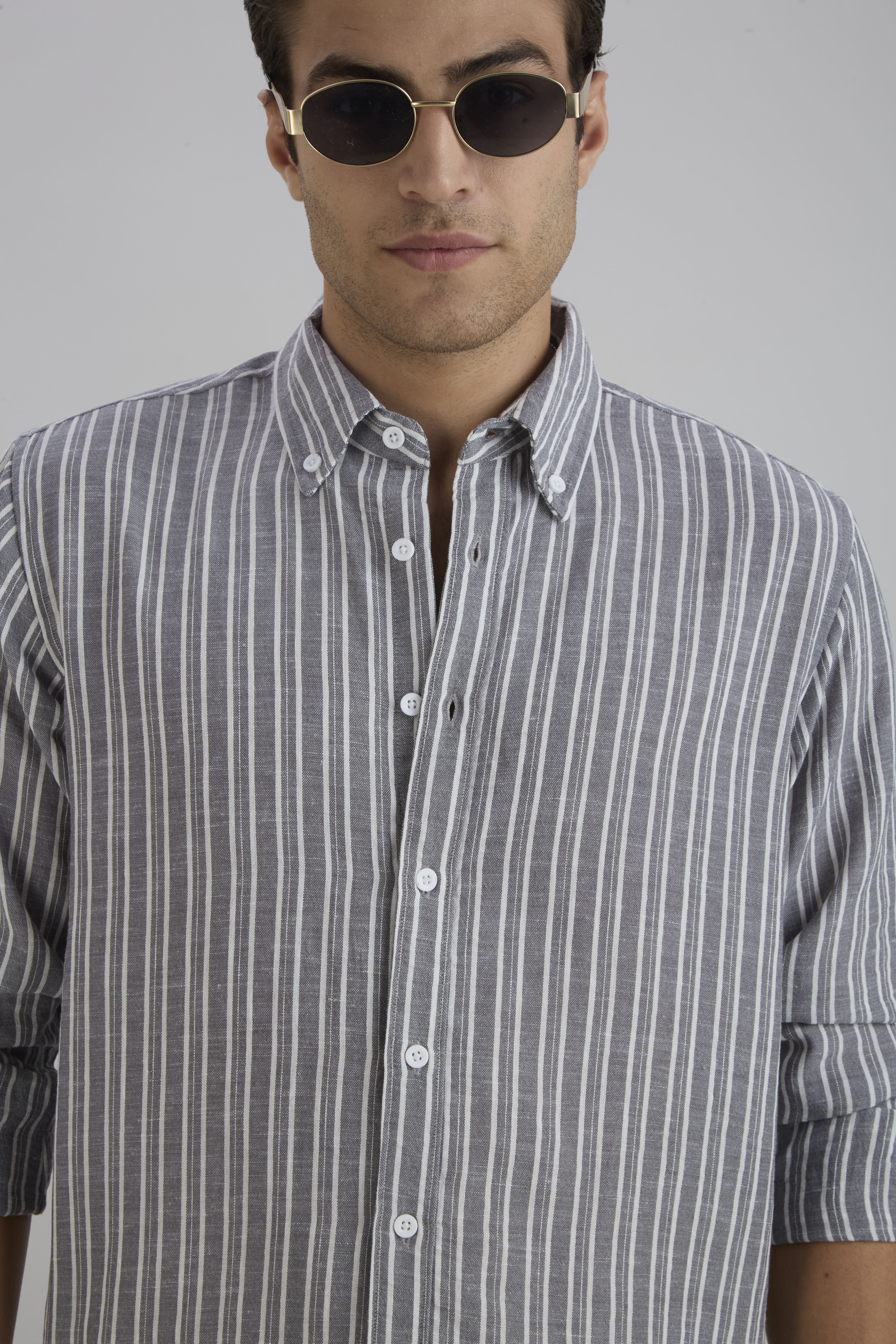 Horizon Stripes Shirt - Grey