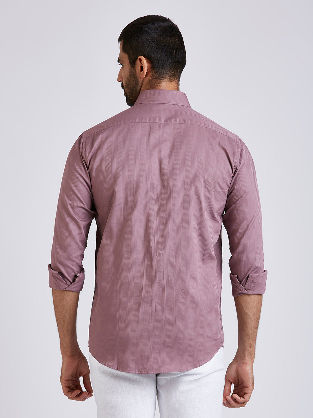 Dobby Stripe Shirt - Pink