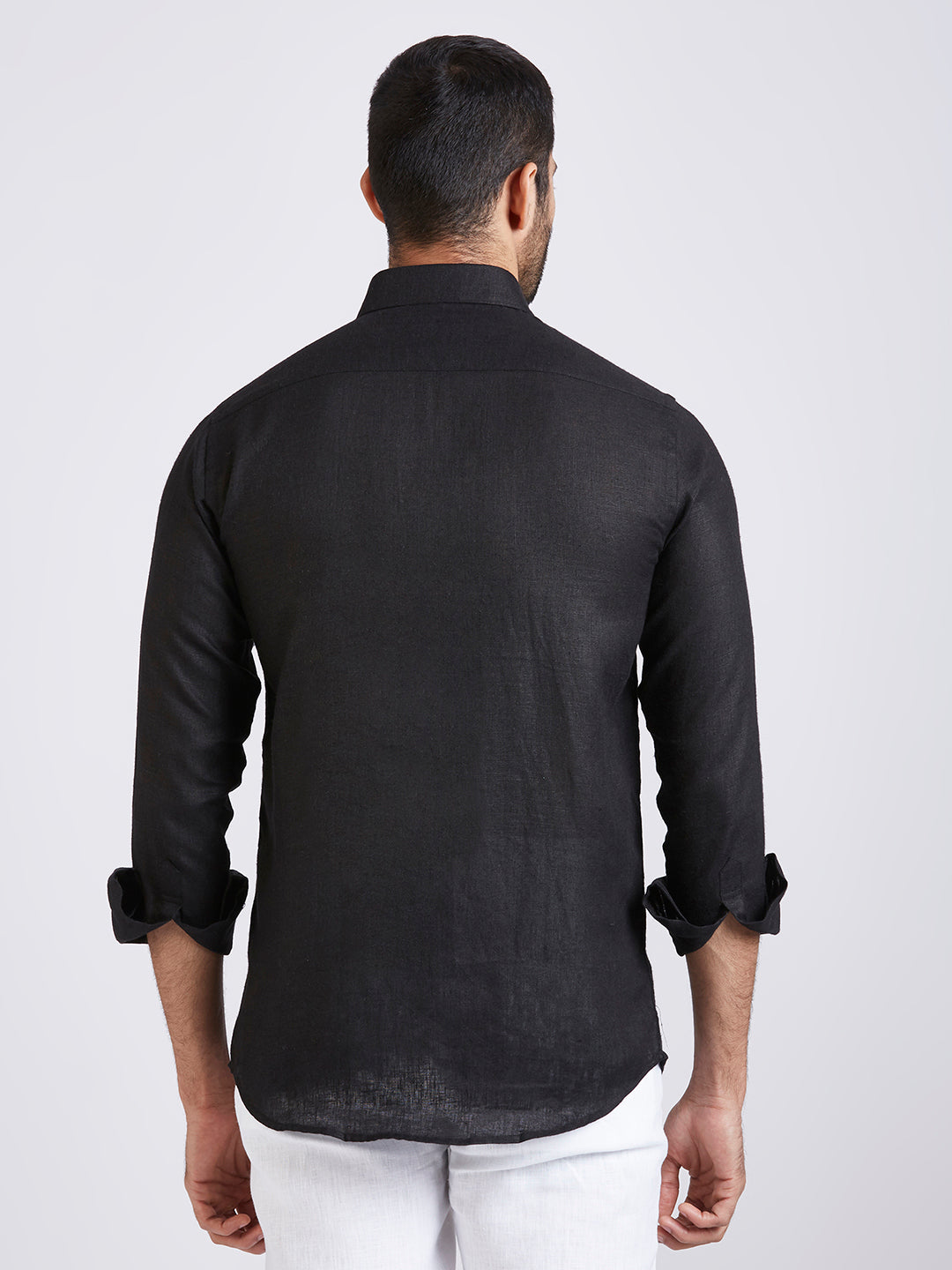 Black - Pure Linen Shirt