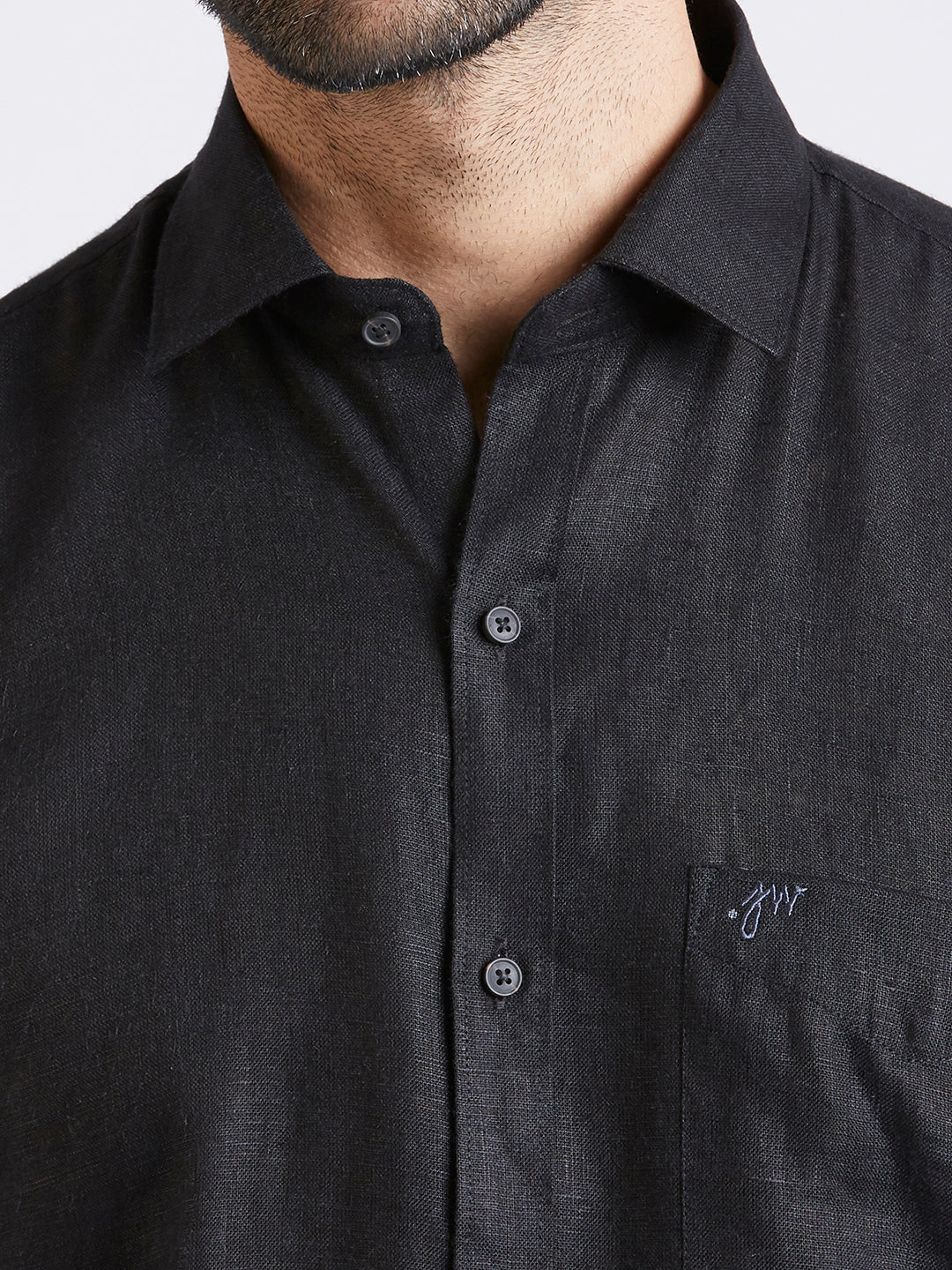 Black - Pure Linen Shirt