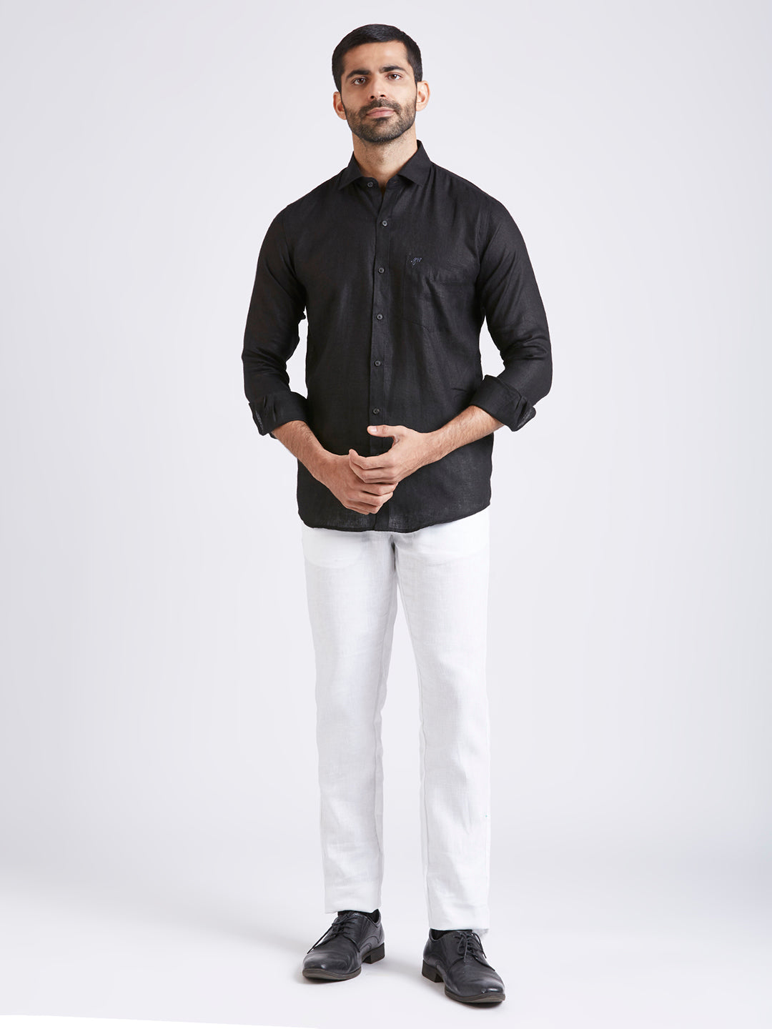 Black - Pure Linen Shirt