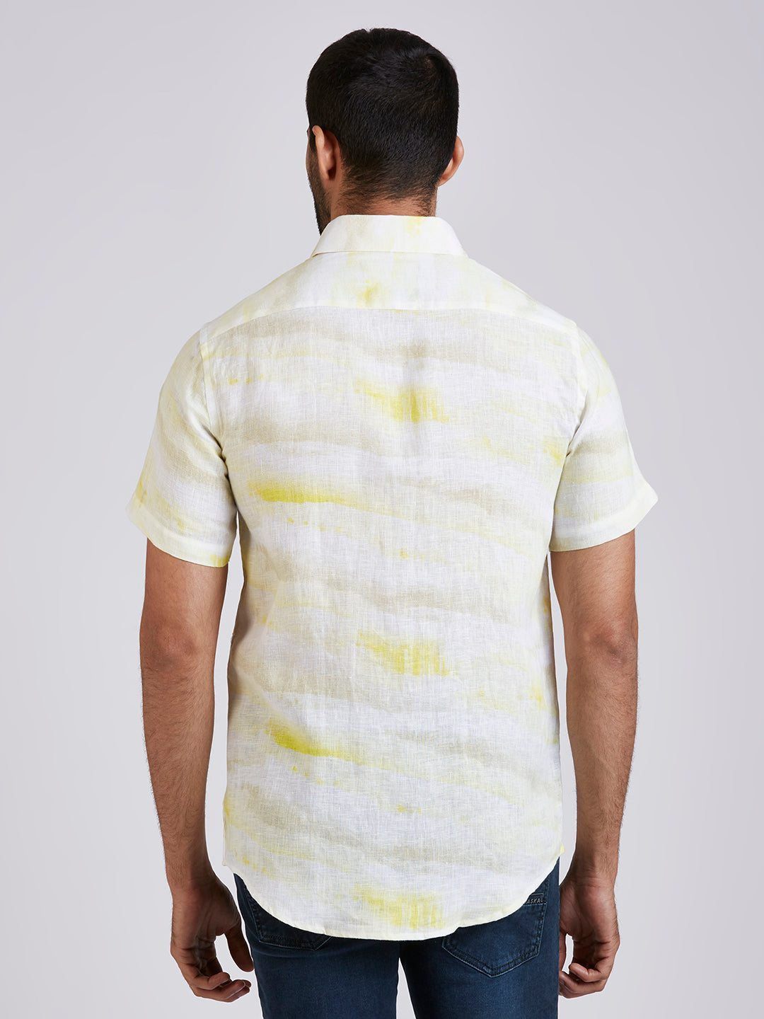 Sun - Pure Linen Printed shirt