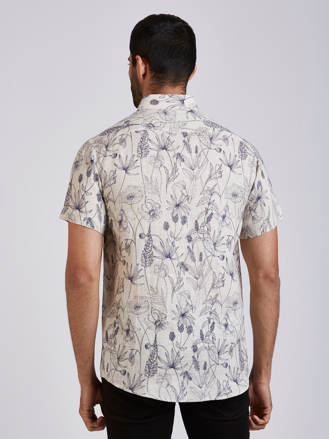 Flowr - Pure Linen Printed shirt