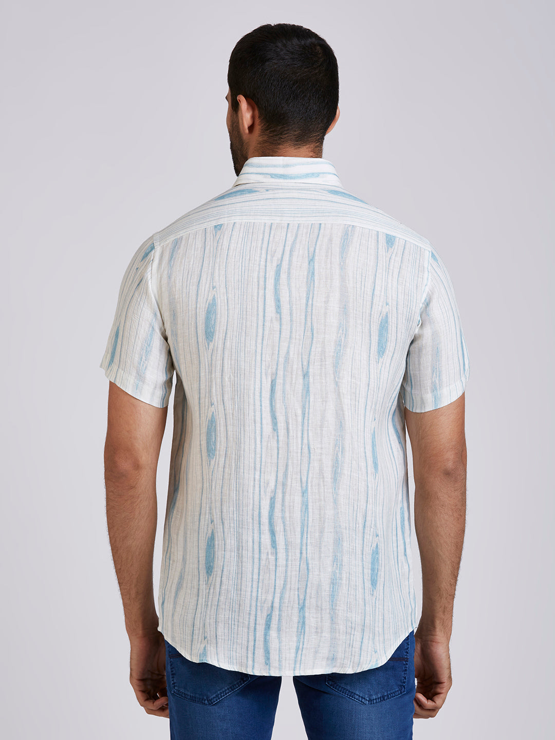 Ice - Pure Linen Printed shirt