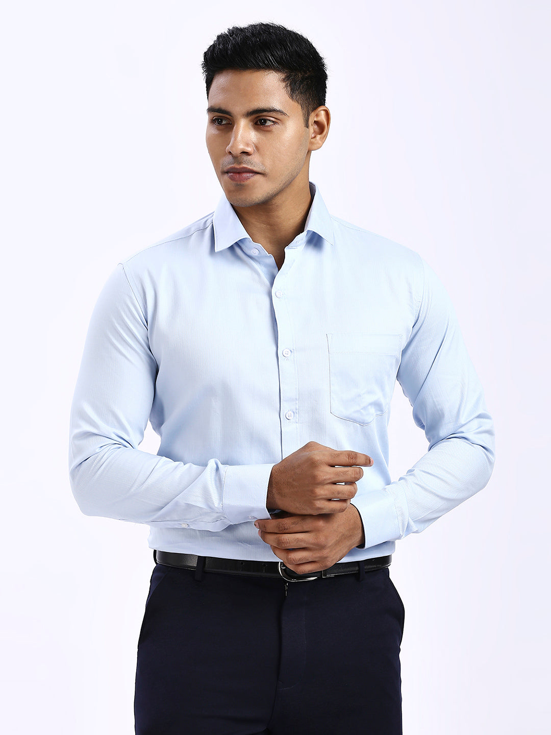 Cleek - Chevron Formal shirt - Blue