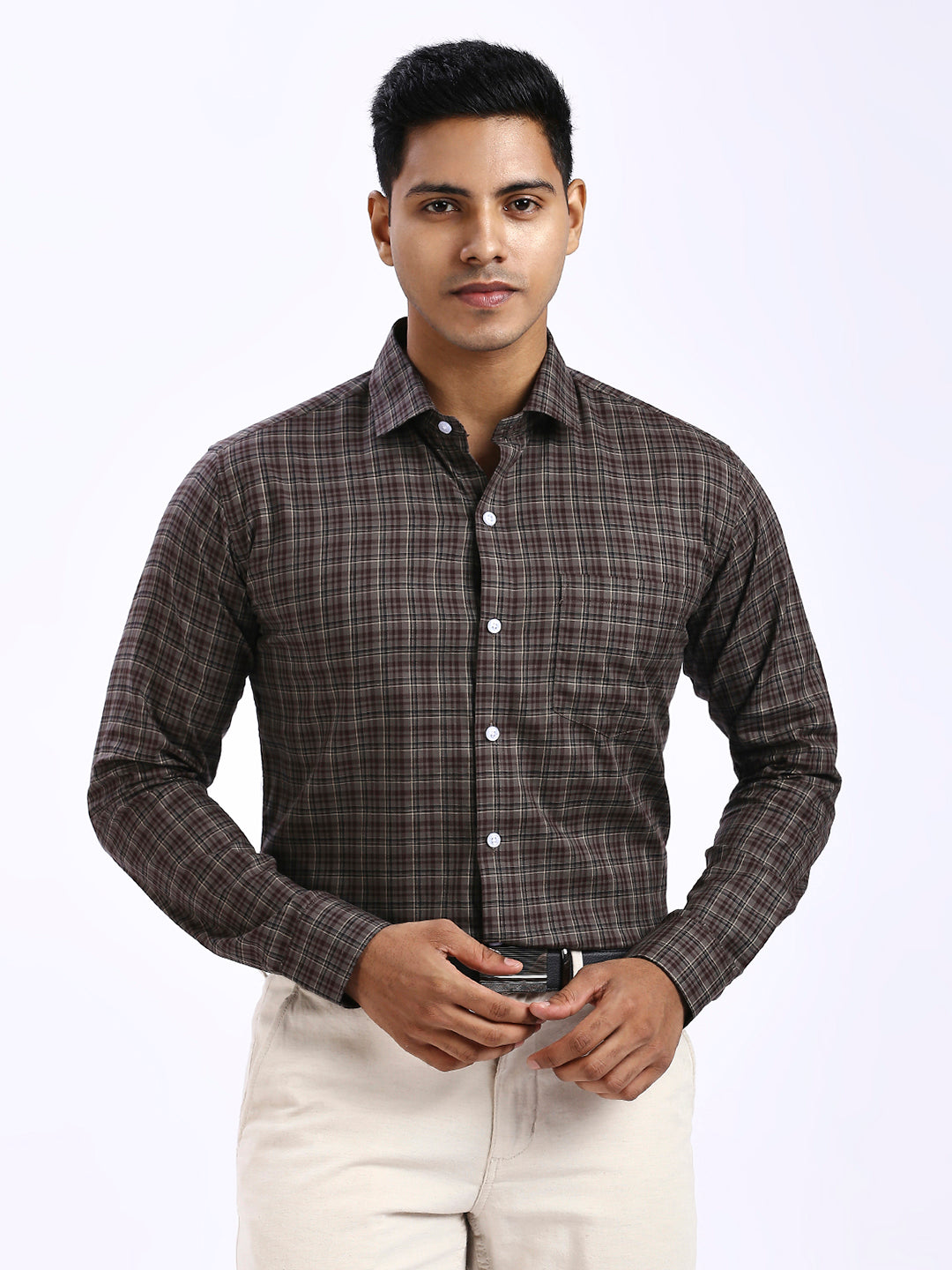 Clin - Slim fit Checkered Shirt