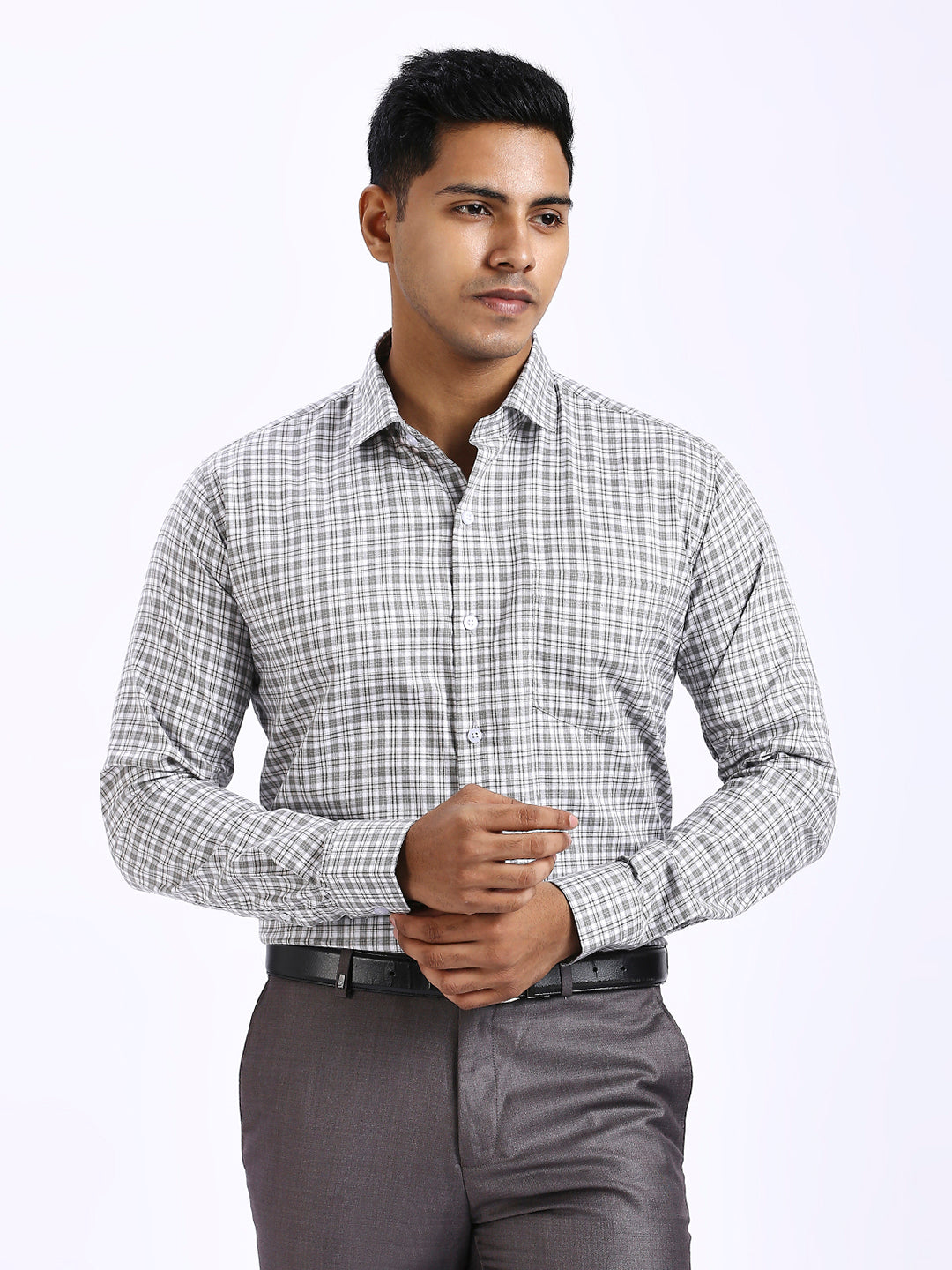 Drion - Slim fit Checkered Shirt