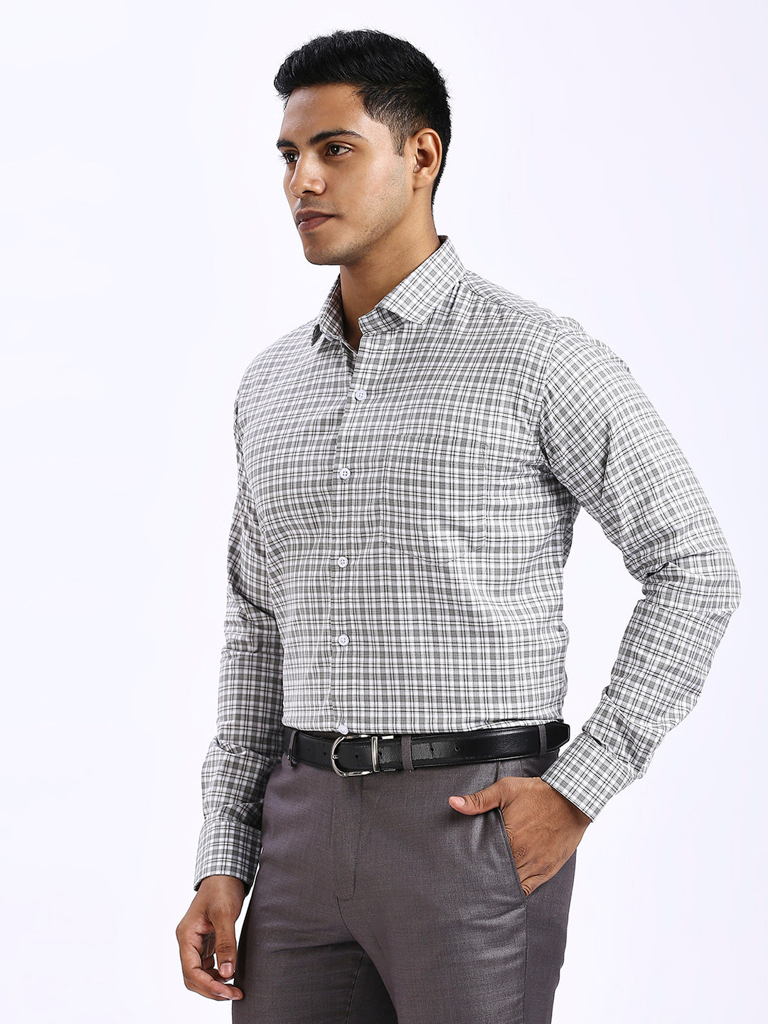 Drion - Slim fit Checkered Shirt