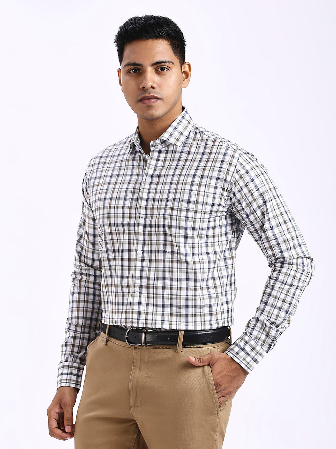 Mobi - Slim fit Checkered Shirt