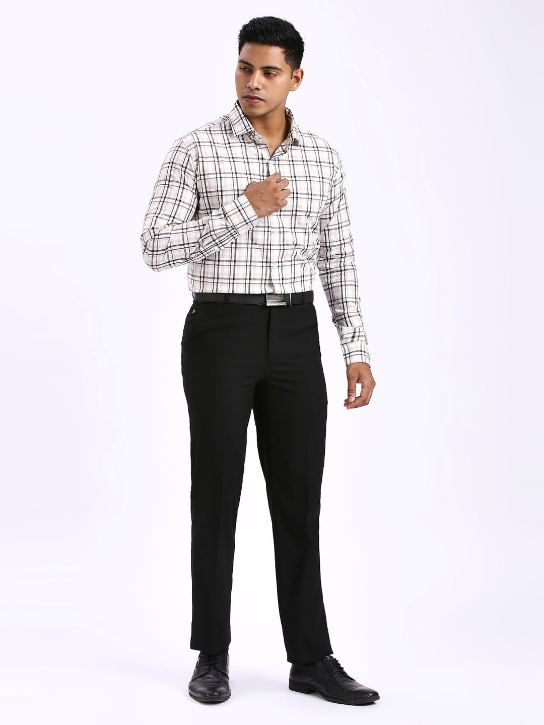 Jedu - Slim fit Checkered Shirt