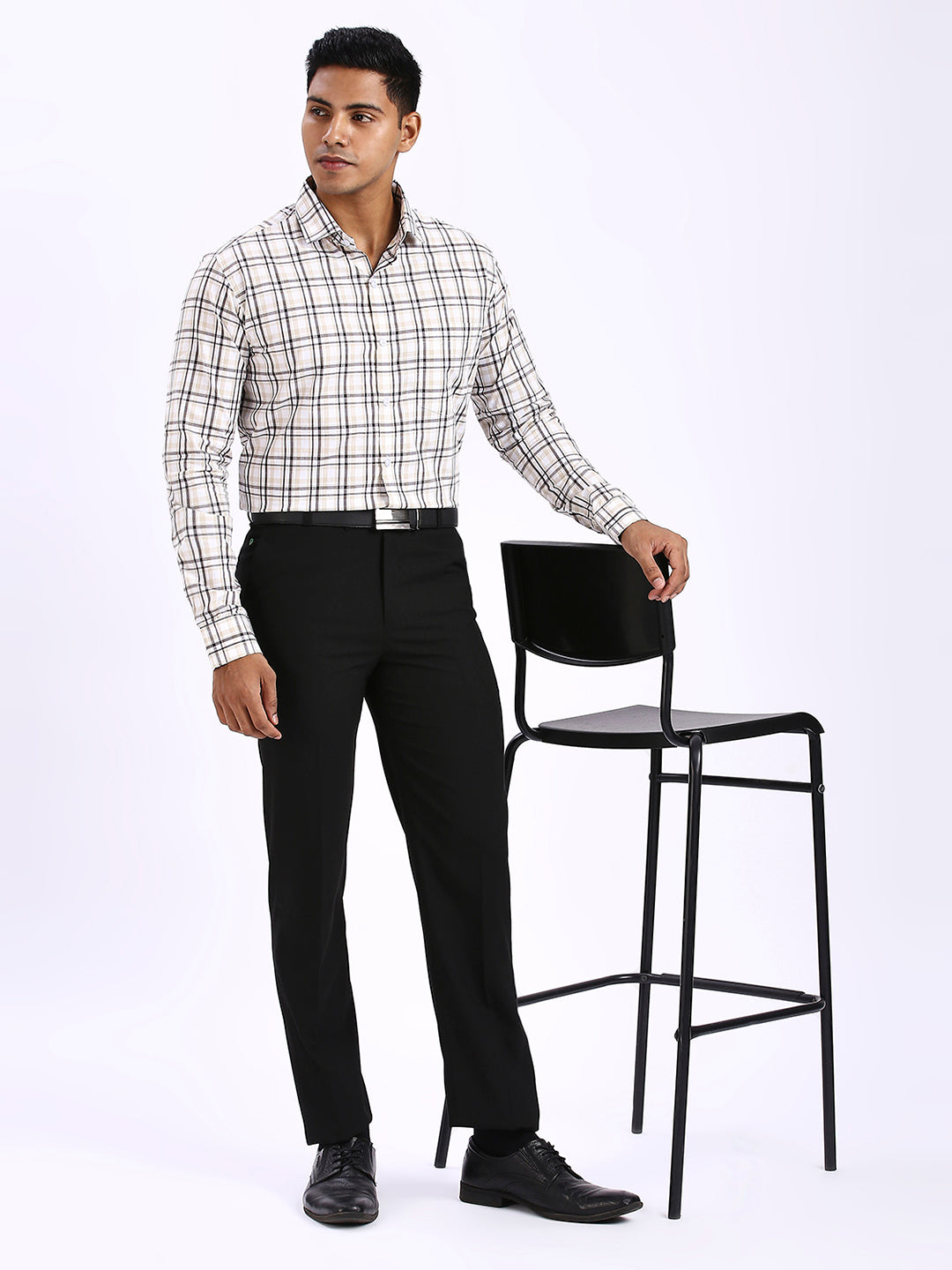 Jedu - Slim fit Checkered Shirt