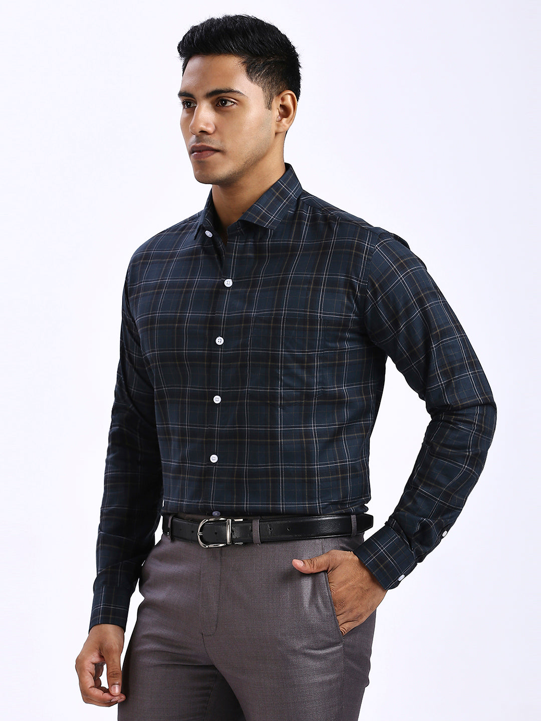 Cole - Slim fit Checkered Shirt