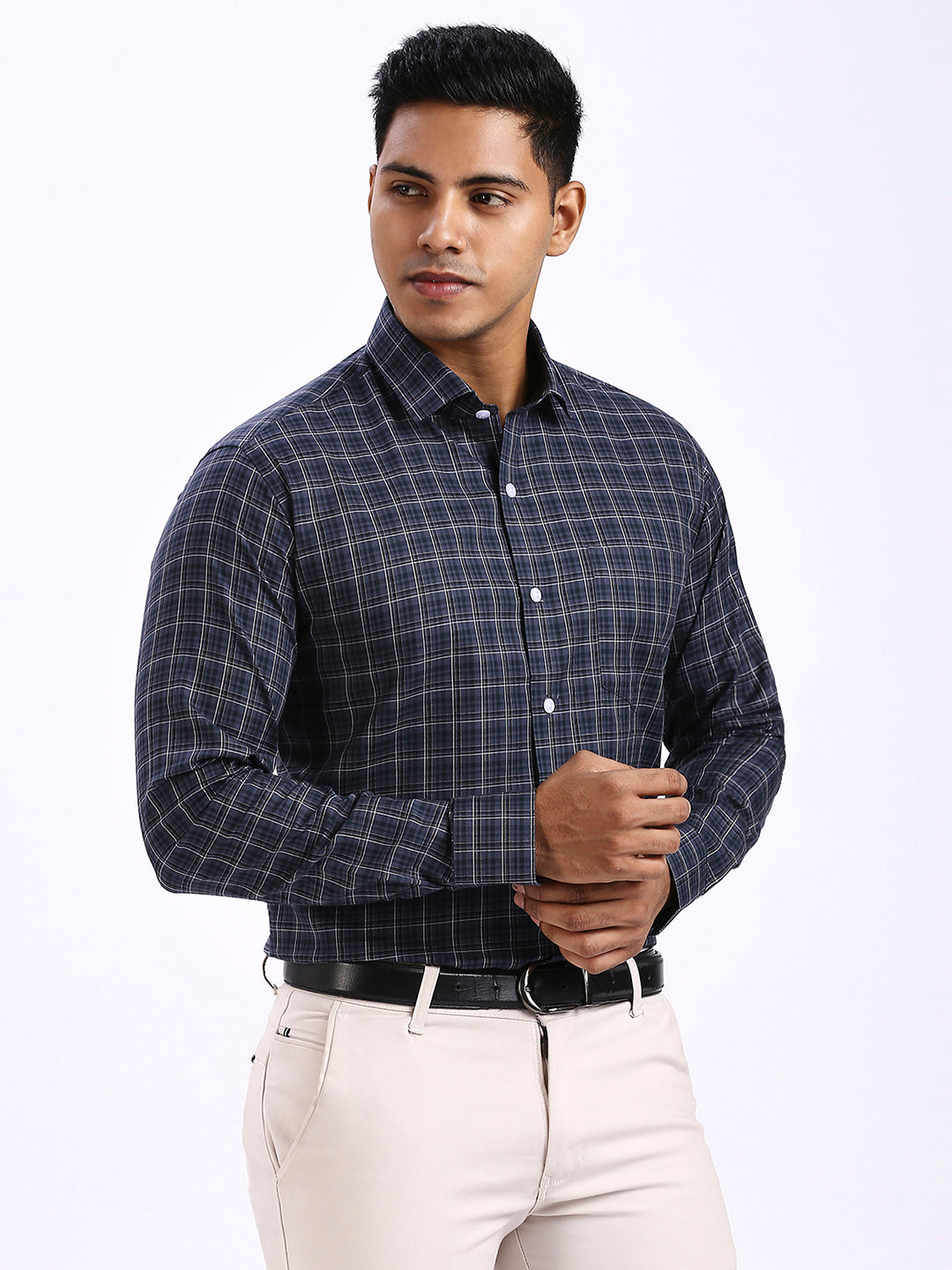 Sald - Slim fit Checkered Shirt