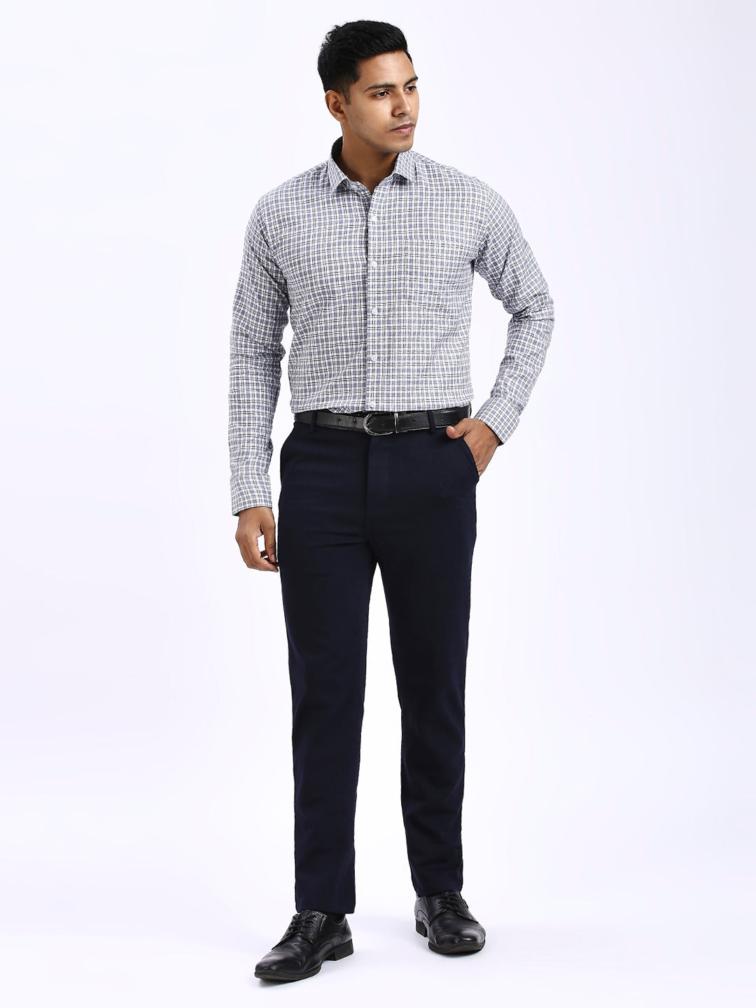 Cike - Slim fit Checkered Shirt