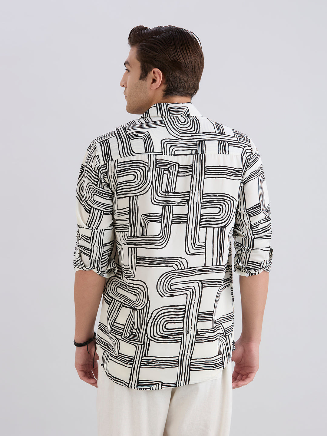 Chromatic Printed Shirt - White