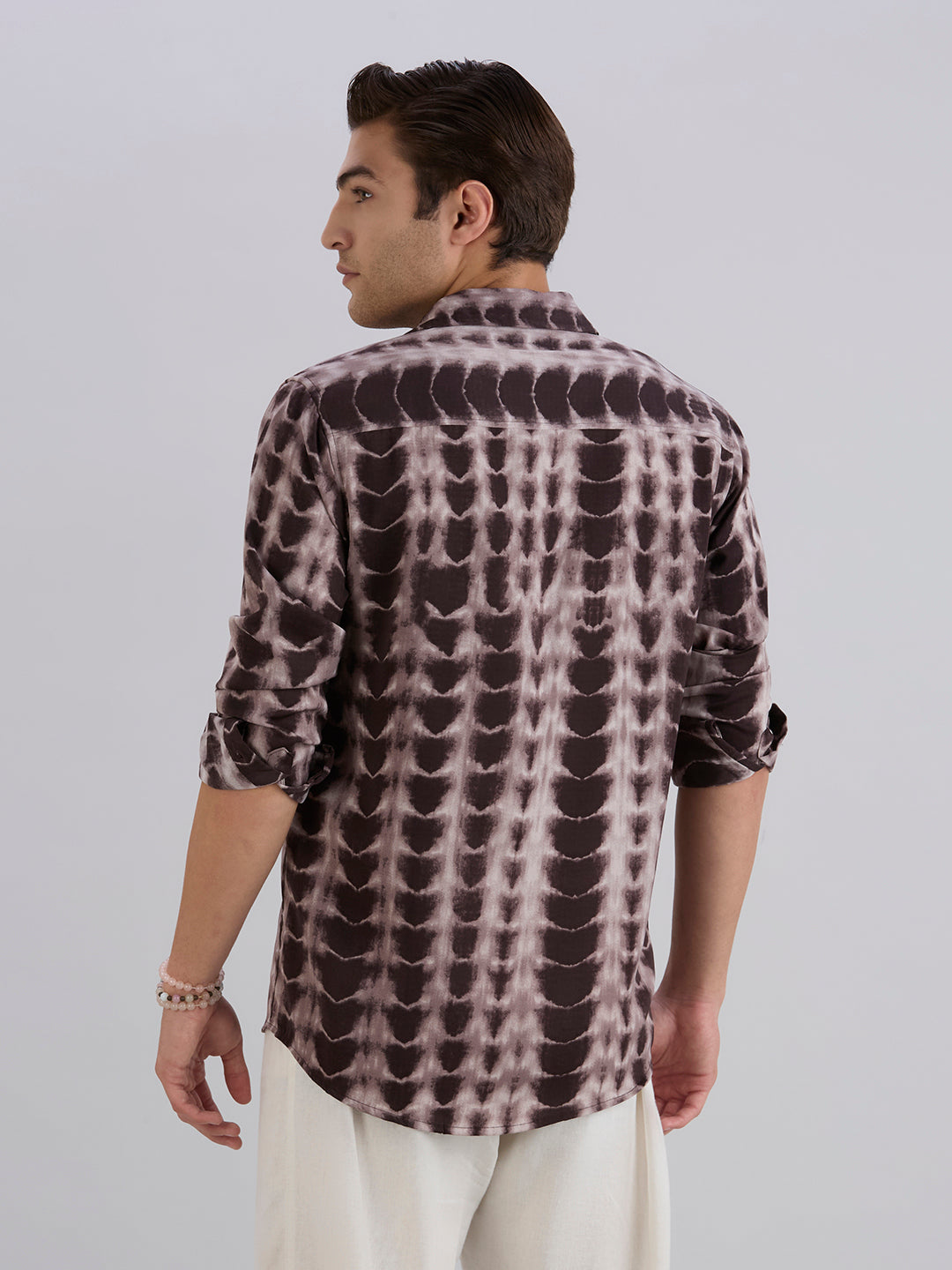 Scales Printed Shirt - Brown