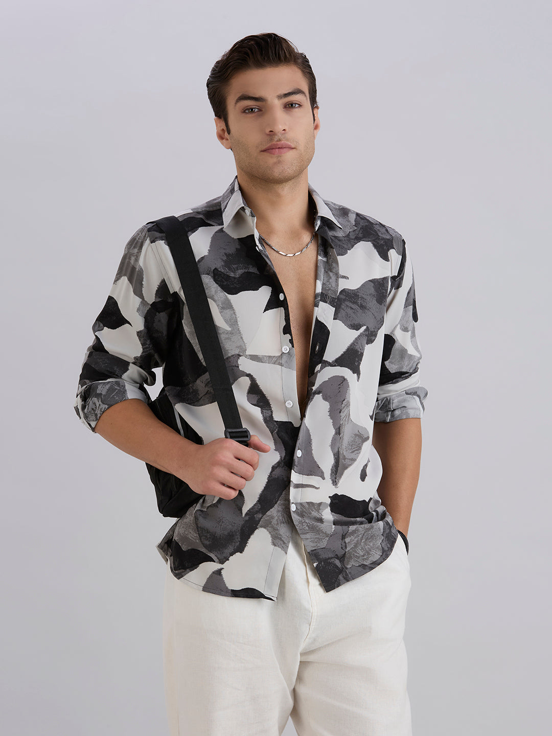 Lucid Printed Shirt - Black