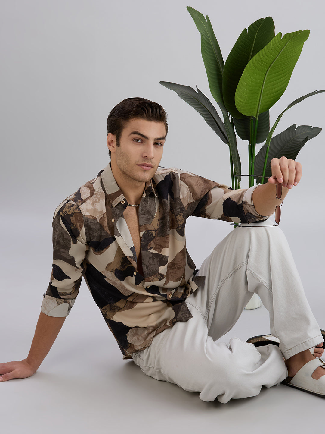 Lucid Printed Shirt - Cream