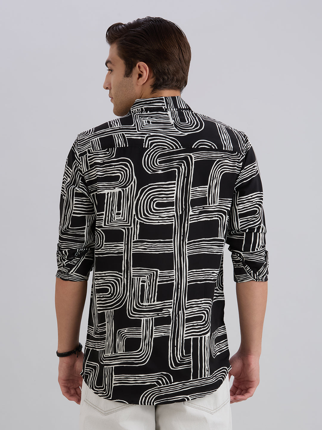 Chromatic Printed Shirt - Black