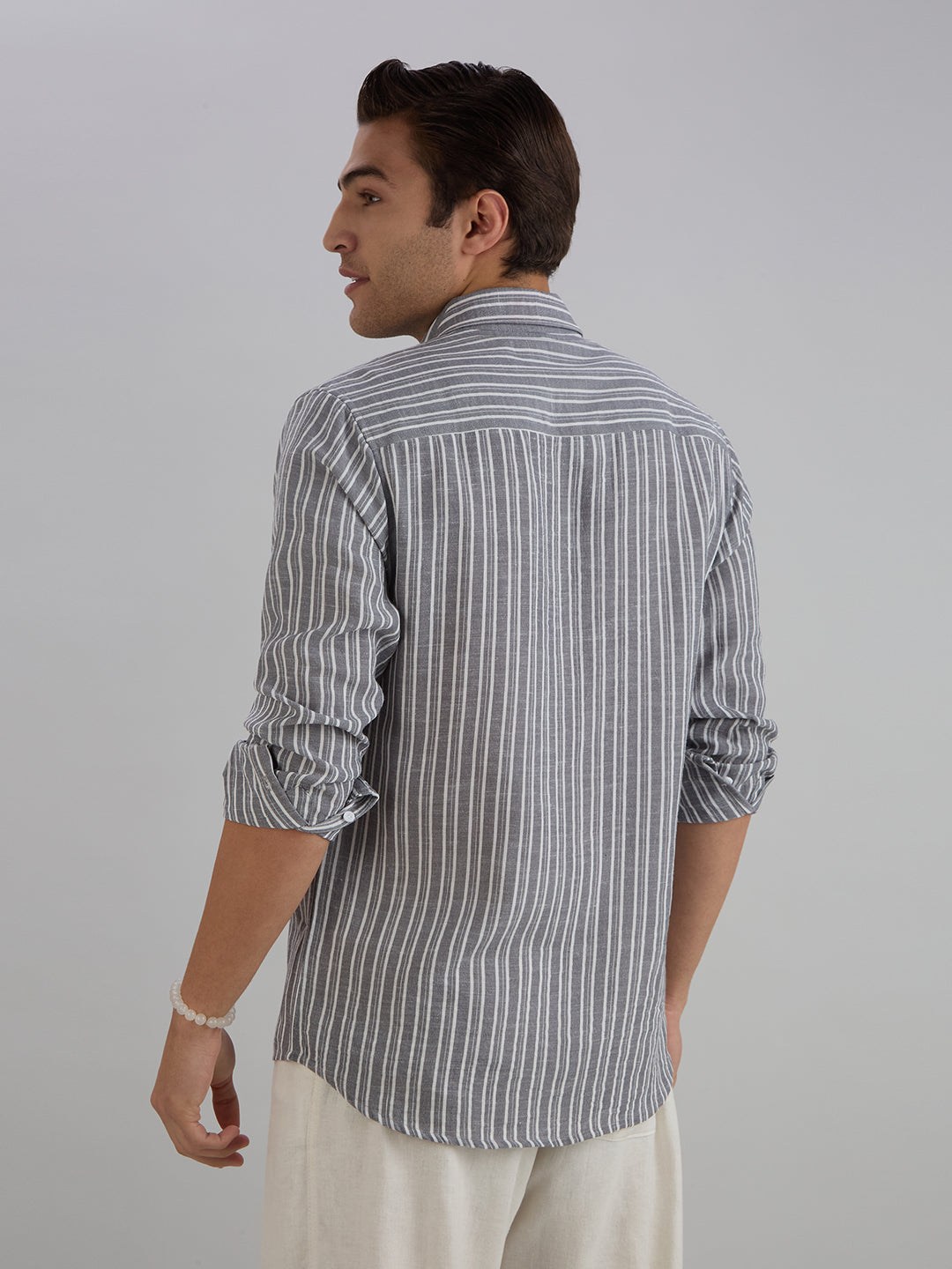 Horizon Stripes Shirt - Grey