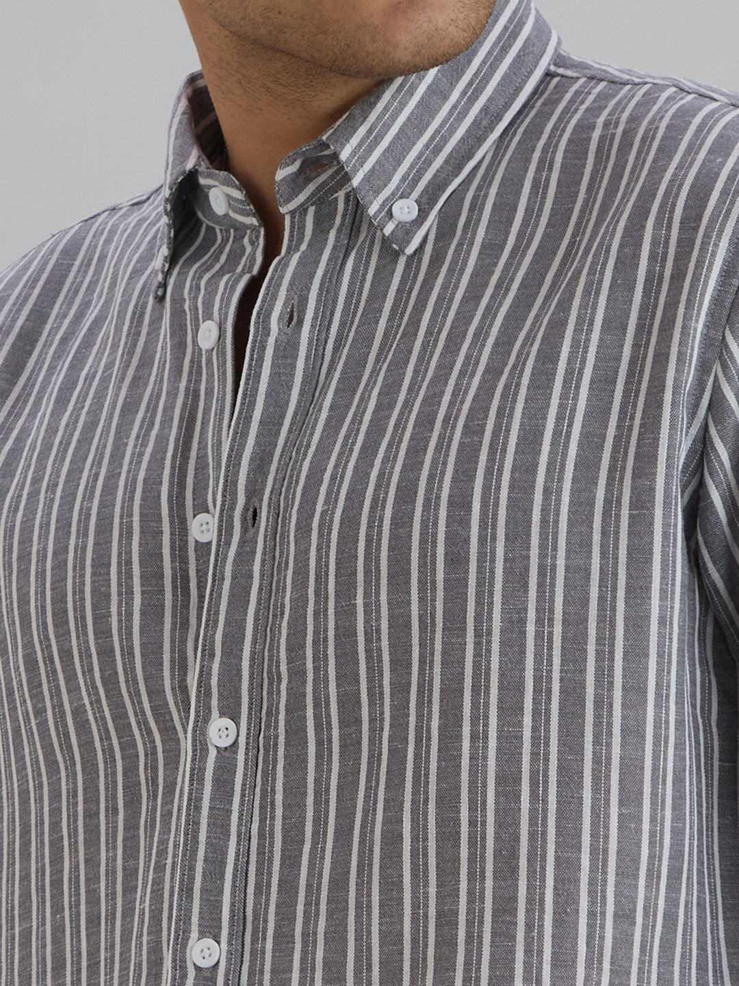 Horizon Stripes Shirt - Grey