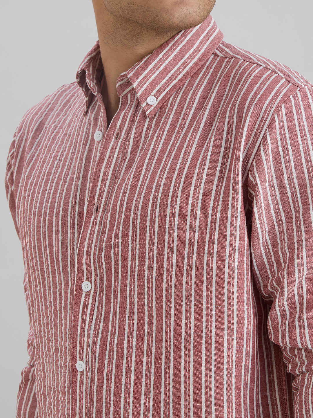 Horizon Stripes Shirt - Red