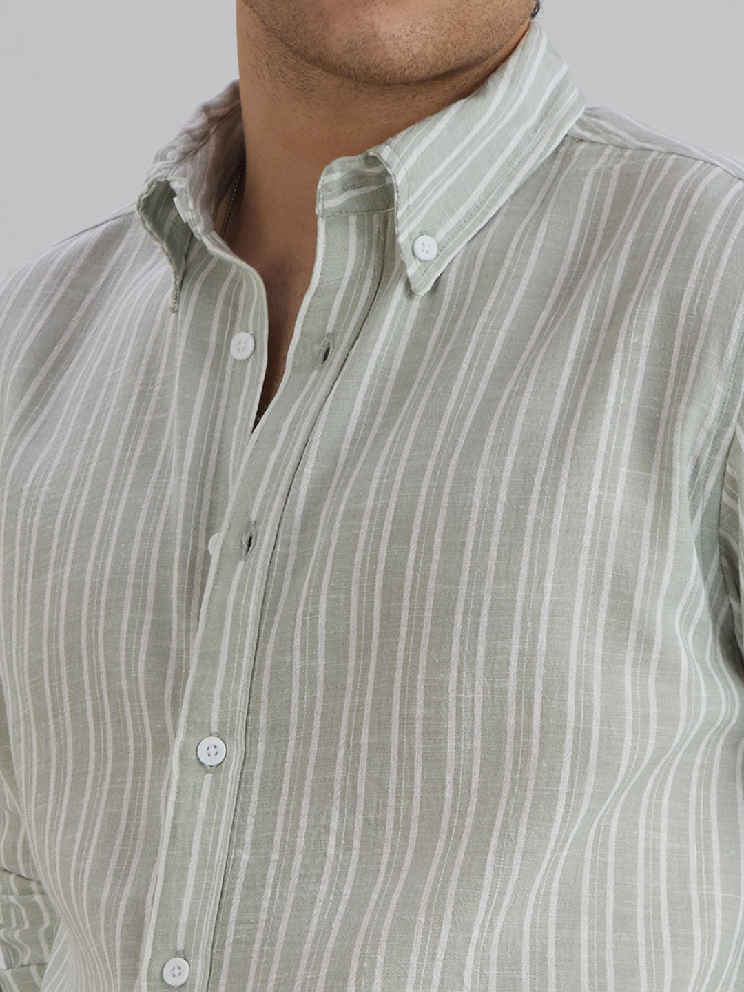 Horizon Stripes Shirt - Green