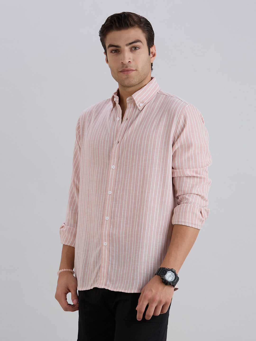Horizon Stripes Shirt - Pink