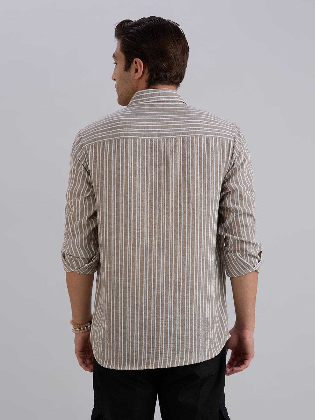 Horizon Stripes Shirt - Brown