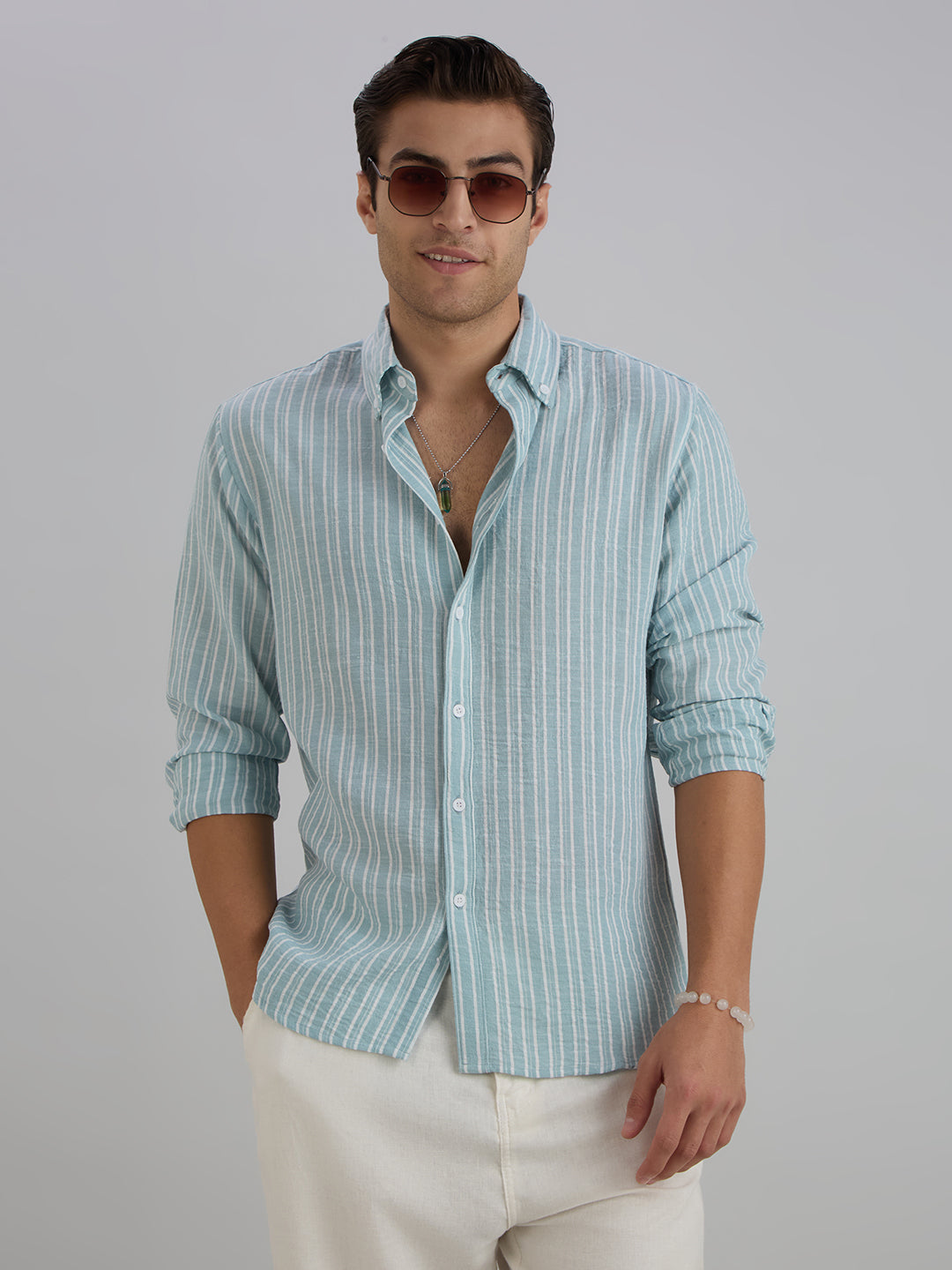 Horizon Stripes Shirt - Blue
