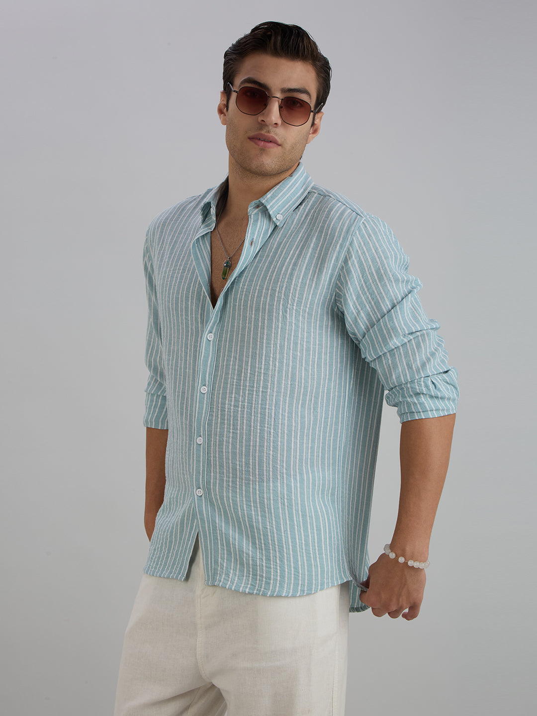 Horizon Stripes Shirt - Blue