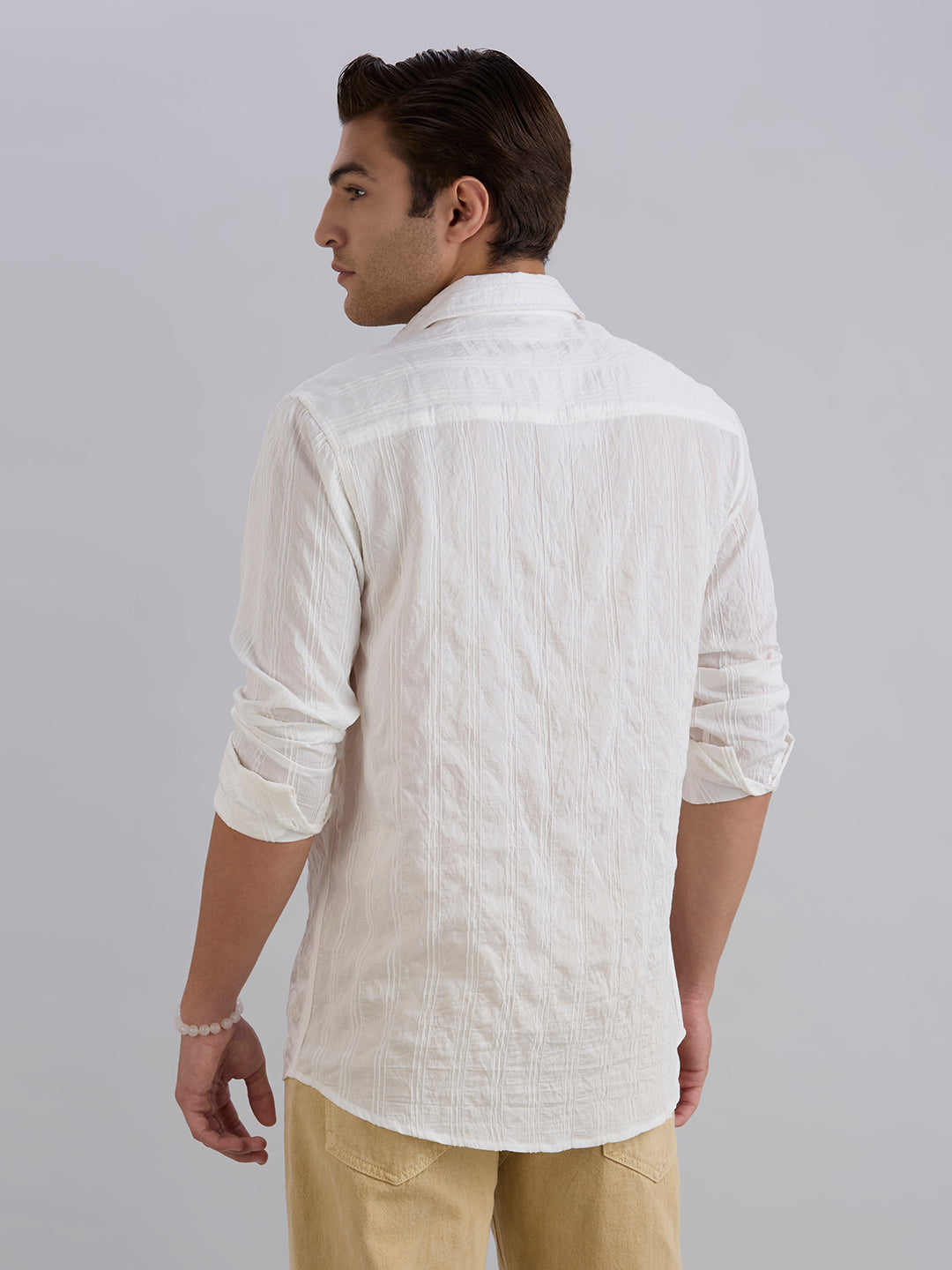 Crux Textured Shirt - White
