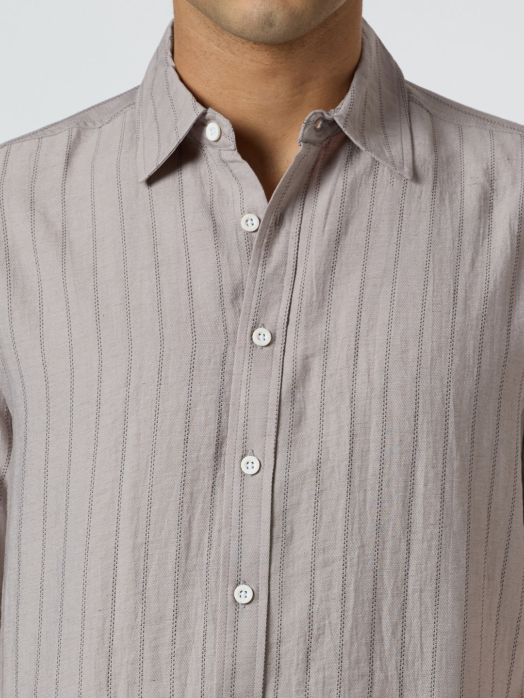 Ripple Half-Sleeves shirt - Grey