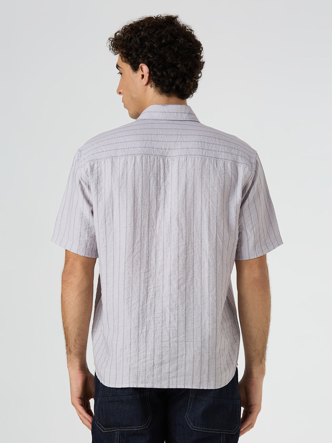 Ripple Half-Sleeves shirt - Lavender