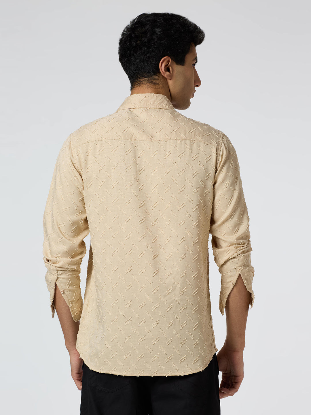 Sandwave Textured Shirt - Beige