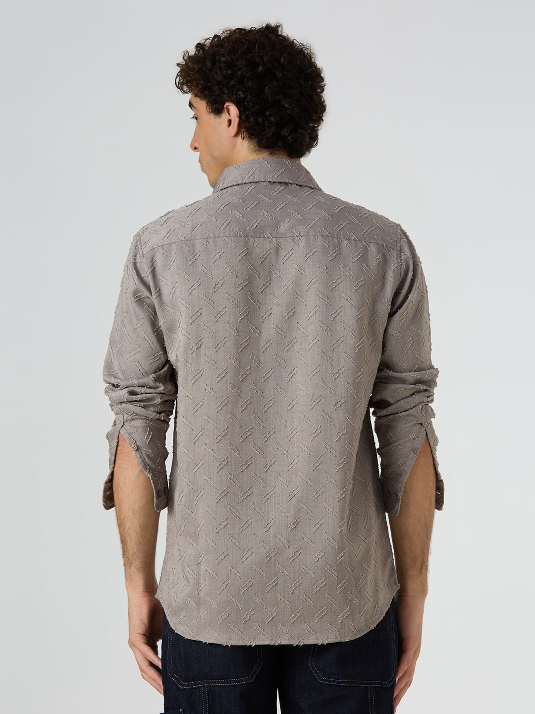Sandwave Textured Shirt - Grey