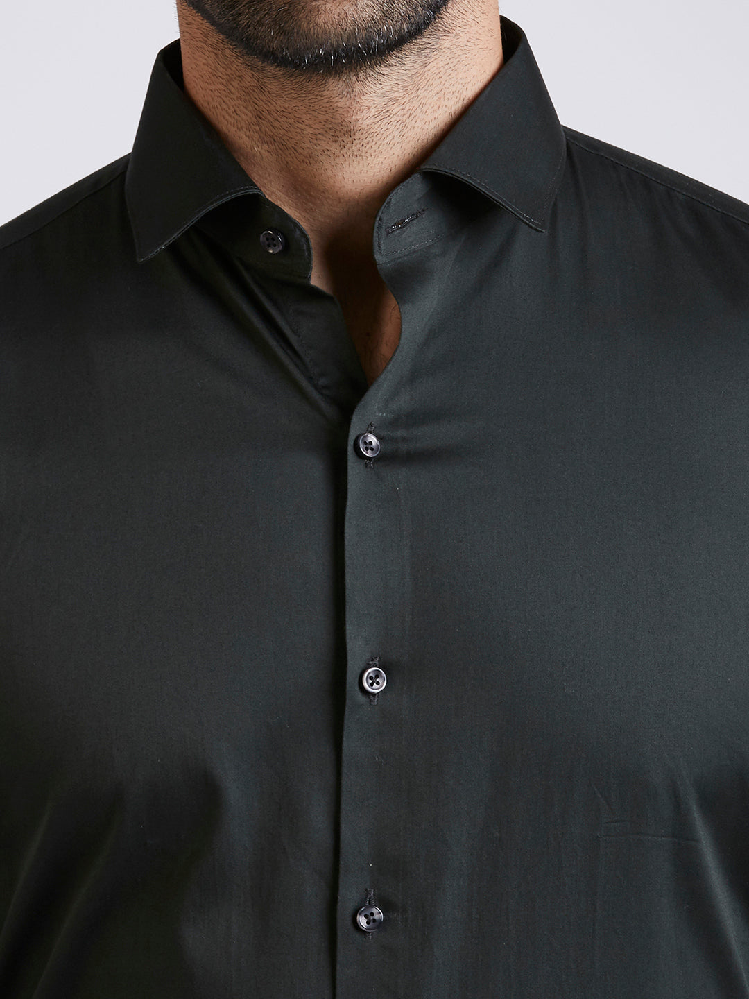 Crosby - Satin Slim Fit Shirt - Emerald Green